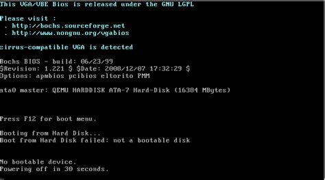 booting from hard disk 0 aws